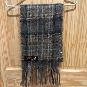 Gray and Brown Plaid Scarf